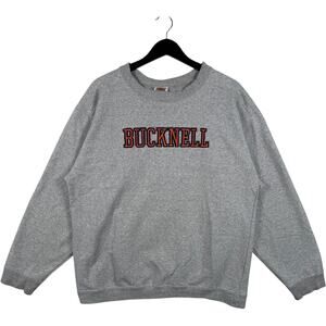 Vintage Bucknell University Chest Spellout Crewneck L